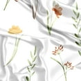 thumbnail image 2 of Sweet Jojo Designs Watercolor Floral Garden Sage Green Girl Satin Fitted Crib Sheet, 2 of 6