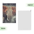 thumbnail image 2 of Lsque Elephant in Smoke Premium Golf Towel - Ultra Absorbent and Quick Drying Microfiber Towel with Carabiner - Gift for Men -24" X 16", 2 of 8