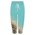 thumbnail image 4 of Women's Casual Pants Color Block Leopard Print Capri Design for Everyday Comfort and Style, 4 of 4