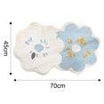 thumbnail image 2 of Alfombrilla de baño de microfibra gruesa y resistente, esponjosa, lavable a máquina, antideslizante, para baño, dormitorio y entrada de puerta (azul), 2 of 5