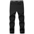 thumbnail image 2 of Pantalones de senderismo TBMPOY, ligeros e impermeables para hombre, color negro XL, 2 of 7