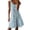 *Blue, variant on ClodeEU Women's Sleeveless Tiered Ruffle Floral Print Mini Dress,Casual Loose Summer Swing Sundress Blue,Women's Plus L