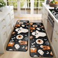 thumbnail image 4 of Kitchen Rugs Sets Of 2,Halloween Ghosts and Spooky Elements Anti Fatigue Kitchen Mat Rugs Non Slip Washable,Decorative Kitchen Floor Mats for Kitchen,Sink,Laundry,17"x47"+17"x47", 4 of 5