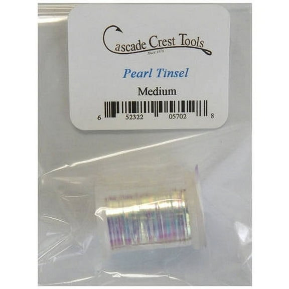 Cascade Crest Flat Mylar Tinsels, Medium Pearlescent