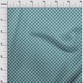 thumbnail image 3 of oneOone Silk Tabby Teal Blue Fabric Check Diy Clothing Quilting Fabric Print Fabric By Yard 42 Inch Wide, 3 of 4