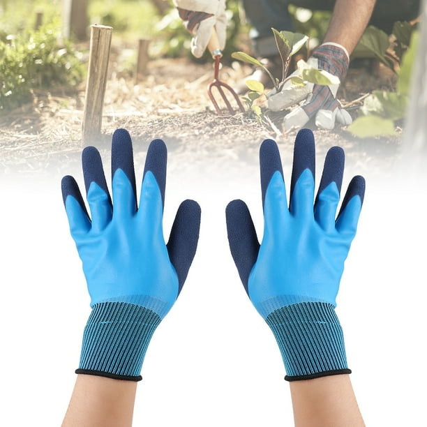 Guantes de jardinería, 2 pares de guantes protectores de jardín para agricultura, máxima comodidad Jadeshay A