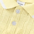 thumbnail image 4 of RMGVDSD Baby Boy Clothes Summer Outfits Stylish Short Sleeve Polo Shirt And Shorts Set 2Pcs Toddler Boys Clothing Comfortable Casual Wear Holiday Party Wear, 4 of 6
