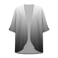 thumbnail image 4 of Posijego 3/4 Sleeve Cardigans for Women Lightweight Cardigan Open Front Beach Vacation Summer Casual Outerwear, 4 of 5