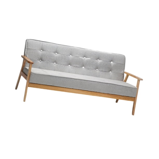 Sillón Sofá Silla,Muebles de Decoración de Diseño para El Hogar de Simple,Fila de Sofás de Diseño Vintage para Adultos para Apartamento,Villa gris