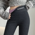 thumbnail image 2 of Gibobby Leggings para mujer Leggings exteriores cálidos para otoño e invierno, elásticos, cómodos, de cintura alta, de terciopelo de engrosada para mujer(Gris oscuro,CH), 2 of 5