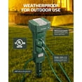 thumbnail image 3 of DEWENWILS Outdoor Power Stake Timer with Photocell,100FT Remote Control, 6 Grounded Outlets, 6FT Extension Cord, Dusk to Dawn Timer for Christmas Lights, Holiday Decoration, Garden Lights, 3 of 6