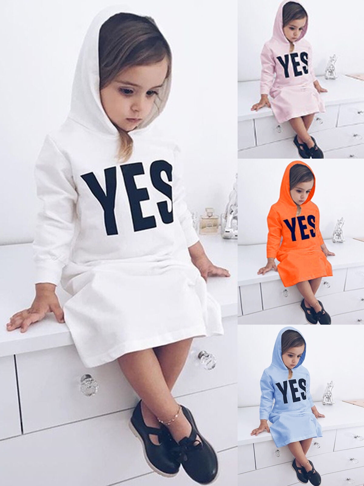 hooded dress girls