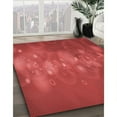 thumbnail image 3 of Ahgly Company Machine Washable Indoor Square Transitional Red Area Rugs, 6' Square, 3 of 7
