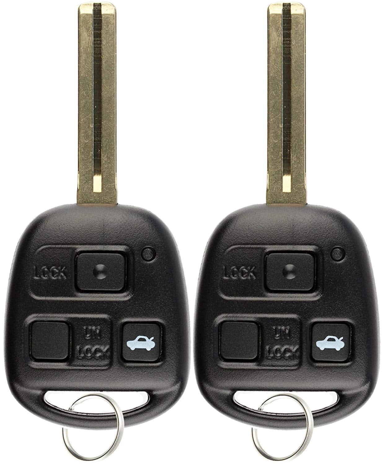2 Replacement for Lexus ES330 LS430 SC430 Remote Car Key Fob Flip Shell Case 