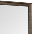 thumbnail image 2 of 41 Inch Wood Portrait Mirror, Beveled Trim Top, Wood Grain, Oak Brown, 2 of 2