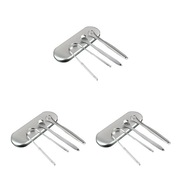 Vogacara Rascadores de lengua de 3 piezas con estuche de viaje, herramientas para el mal aliento para niños, kit de ambientador para de Type1 NO1