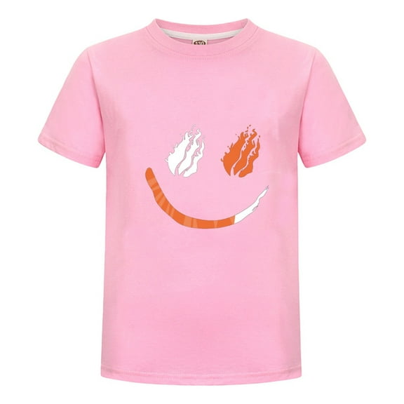 Scratch Tiger Claw Fire Short Sleeve Cotton Tee for Kids – Gaming Shirt – Preston Playz Fan Apparel Boys Girls