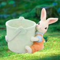thumbnail image 4 of Rabbit Unique Flower Pots Rabbit Flower Pots Succulents Planter Garden Pots Decorative Flower Pots,D, 4 of 5