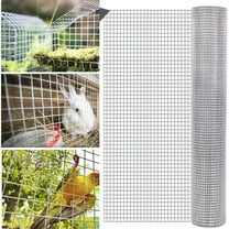 Hardware Cloth 1/4 inch 48in x 100ft 23 Gauge, Hot-dip Galvanized After Welding Chicken Wire Fence Roll Garden Plant Welded Metal Wire Fencing Roll, Rabbit Cages Snake Fence