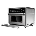 thumbnail image 2 of Horno de encimera Megachef 10 en 1 electrónico multifunción con tecnología de aire caliente de 360 ​​grados, cromado plateado, capacidad de 25 litros, 2 of 5