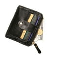 thumbnail image 4 of EeaseMX Cartera con cremallera para hombre, tarjetero, moderna, monedero, color negro, 4 of 7
