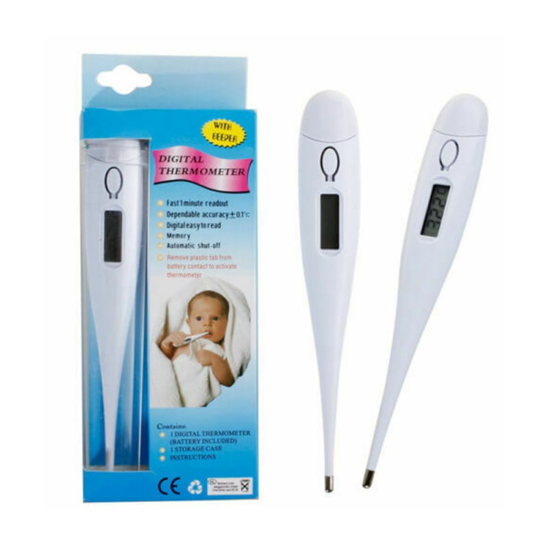 Household Digital Medical Thermometer Auto Shut Off Waterproof Fast Readings for Children and Adults LCD Thermometer A 
