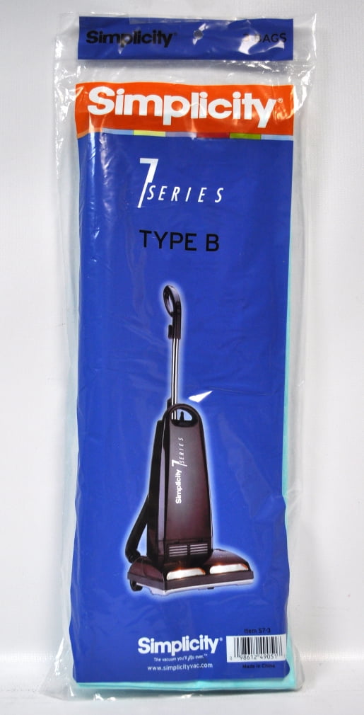 Genuine Simplicity 7 Series Type B Vacuum Cleaner Bags S7-12 NEW SEALED 12 BAGS 98612490524 