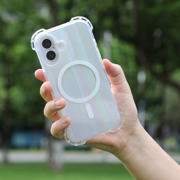 onn iPhone 16 Case with MagSafe Magnet for Apple phone, Iridescent, Unisex