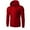 Red, variant on WREESH Men's Zip-Up Hoodie Solid Color Long Sleeve Hooded Sweatshirt Sports Track Jacket with Pockets Olive Green