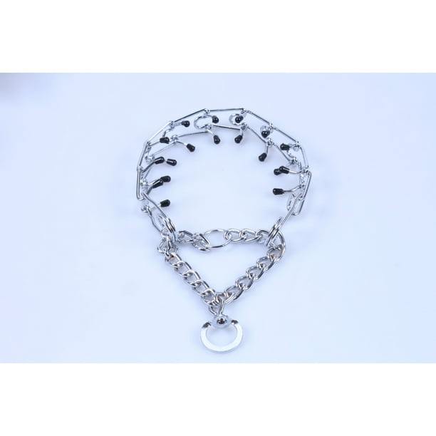 Collar de punta para perro, collar de estrangulamiento para perros, collar de entrenamiento, collar de estrangulamiento ajustable desmontable con puntas de goma cómodas, metal ajustable para perro me