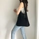 thumbnail image 3 of Bolso de mano tejido Hobo Negro jinwen para mujer de gran capacidad bandolera de playa, 3 of 8