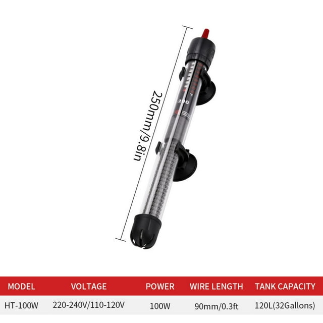 LSLJS Fish Tank Heating Rod Aquarium Automatic Constant Temperature Heating Rod Turtle Heating Rod Constant Temperature Rod European And American Regulations