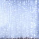 thumbnail image 1 of Guirnaldas De Luces De Cortina, Luces De Cortina Hezbjiti 3m/9.8ft * 3m/9.8ft 300 LED, 8 Modos, IP44 A Prueba De Agua, Decoración De Ventanas, Navidad, Boda, Cumpleaños, 1 of 5