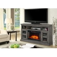 thumbnail image 2 of Glendale 58-in Media Electric Fireplace in Dark Weathered Grey, 2 of 6