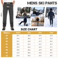 thumbnail image 2 of FEN AI Snow Ski Pants Men Waterproof Softshell Pant Snowboard Trousers Fleece Lined Outdoor Hiking Cargo Pants with 6 Pockets, 2 of 8