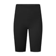 thumbnail image 3 of HNMKIU Women's Cropped High Waist Stretchy Lift Fitness Pants with Side Pockets Five Quarter Length Yoga Pants with Pockets 03_Black,L, 3 of 7