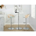 thumbnail image 2 of LumiSource Silver Grotto Adjustable Barstool - Set of 2, 2 of 6