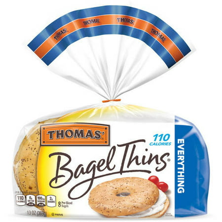 Thomas' Everything Bagel Thins, 8 ct, 13 oz - Walmart.com
