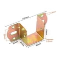 thumbnail image 2 of 4PCS Hardware Centre Support Connection Hook Multi-function Bed Connector Brackets Latch Corner Code Fixings Components Bed Close Hinge COLOR 3, 2 of 8