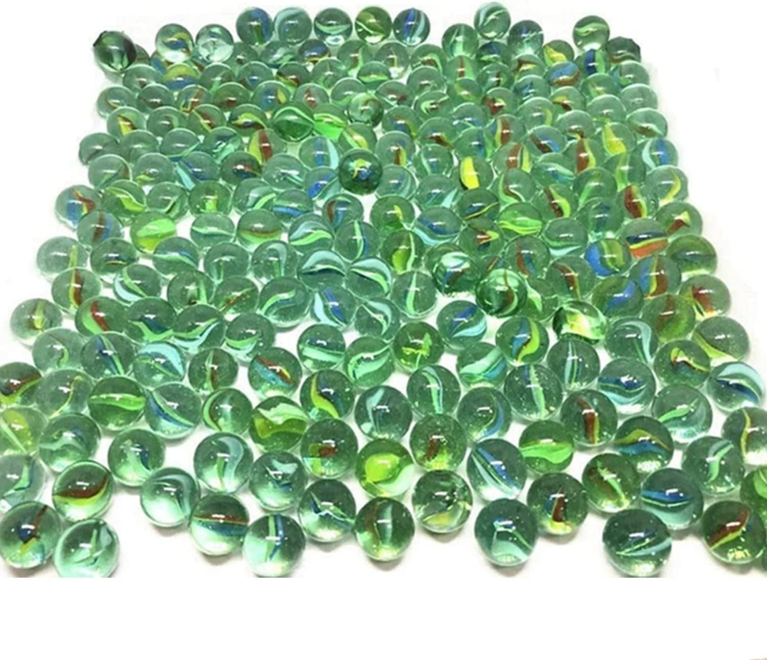 500 Pcs Cat Eye Glass Marbles for Vase, Games, & Sling Shot Ammo 5/8" 6lbs