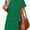 Green, variant on ZANKLEY Women's Short Sleeve Button Down Flowy Tiered Babydoll Denim Dress