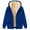 Blue, variant on Women's Casual Full Zip up Lined Hoodie Sweatshirt Jacket Fall Winter Hooded Coat Outerwear with Pockets(Blue, S)