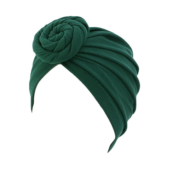Toma Women Head Wraps V-shaped Knots Headwraps Indian Hat Sleep Hat Skullcap Fashionable Swirly Turban Cap