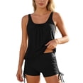 thumbnail image 1 of DGMIOCS Tankini pour Femme avec Short Ensemble Bikini Noir G, 1 of 6