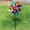 C, variant on 2 Pack Flower Pinwheels Wind Spinners for Yard and Garden, Sequined Reflective Windmill Ornament Spinner for Patio Lawn Party Outdoor