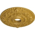 thumbnail image 3 of Ekena Millwork 18"OD x 3 1/2"ID x 1 1/2"P Rose Ceiling Medallion (Fits Canopies up to 7 1/4"), Hand-Painted Iridescent Gold, 3 of 6