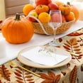 thumbnail image 3 of Fall Tablecloth Vintage Maple Leaves Rectangle Table Cloth Retro Autumn Thanksgiving Table Cover for Kitchen Dining Table Decoration Supplies, 60 x 102 Inch, 3 of 6