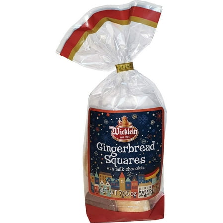 Gingerbread Squares with Chocolate Bottom in Bag, 7.1 oz/cs 14