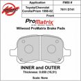 thumbnail image 3 of Wilwood Pad Set Promatrix D741, 3 of 6