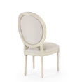 thumbnail image 3 of Zentique 40" Beige and Ivory Contemporary Medallion Side Chair, 3 of 4